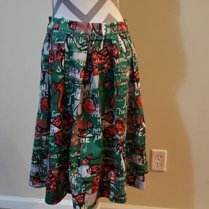 Luoqi skirt high heels and bows pattern